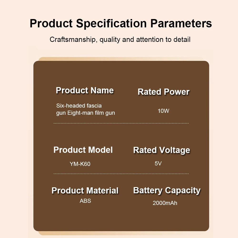 FlexiSix Professional Fascia Massage Gun